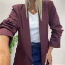 blazer con manica arricciata london
